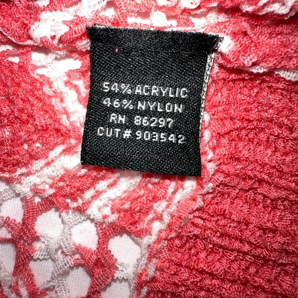 ❤️BCBGMAXAZRIA Women Open Knit Chevron Collared Cardigan Sz L Open Front - Picture 10 of 13